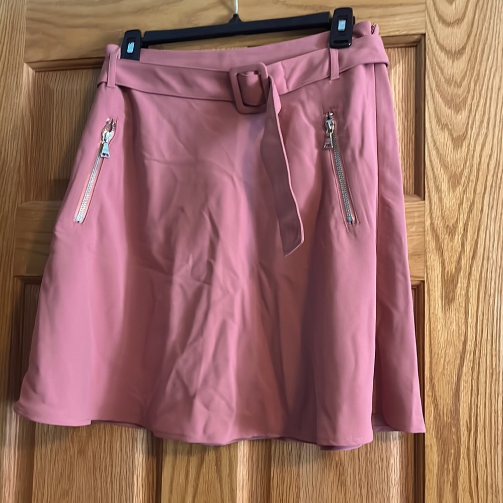 High rise Belted skirt with pockets
